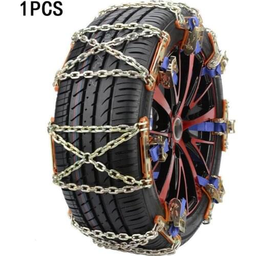 1Pcs Auto Emergency Snow Chains Wheel Tire Snow Anti-skid Chains Winter Roadway Safety Chains Snow Climbing Ground Anti Slip