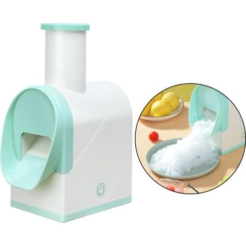 Electric USB Stainless Steel Blades Ice Crusher Shredding Machine Mini DIY Ice Shaver Ice Breaker Fast Crushing BPA Free