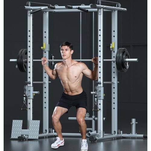 Commercial Multifunctional Smith Machine Gym Professional Comprehensive Training Weightlifting Strength Workout Equipment