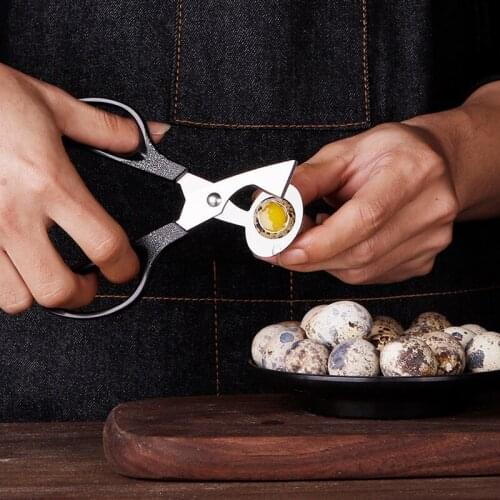 Creative Quail Egg Scissor Stainless Steel Pigeon Egg Cutter Clipper Bird Tool Eggshell Cutter Kitchen Cigar Opener