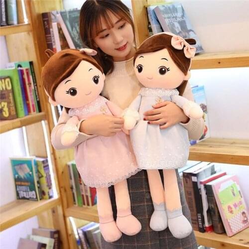 Hot Lovely 1PC 40cm-90CM Plush Toys Princess Girls Doll Soft Flower Skirt Spring Cute Children Toy Christmas Gift Toys for Girls