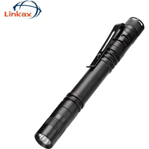 Mini Pen Light Portable LED Flashlight Torch XPE-R3 Flash Light Hugsby XP-2 250LM Hunting Camping Lamp By AAA battery
