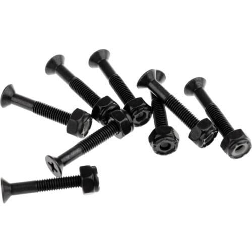 Set of 8pcs Skateboard Hardware Screw Set / Longboard Screws