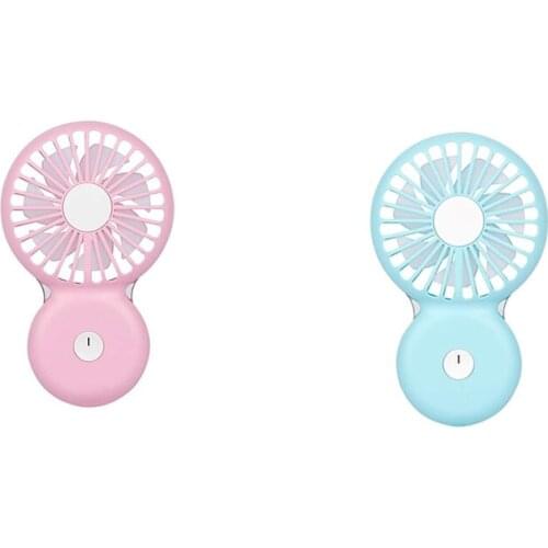 Personal Mini Handheld Fan Neck-Type Outdoor Travel Fan Usb Rechargeable Silent Fan with Led Night Light Mini Fan