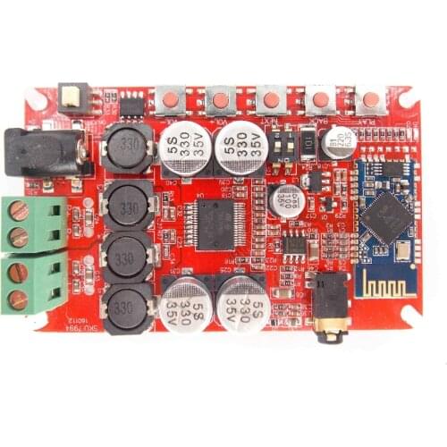 Bluetooth 4.0 Sound Quality Digital Amplifier Board Module 2*25W Wireless Power Amplifier Board Audio Receiver TDA7492P