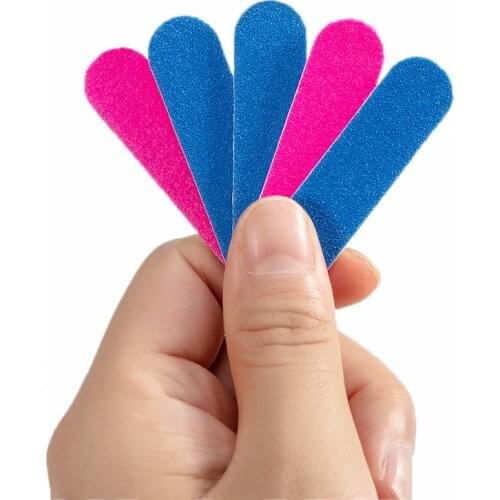 Taoye teemo 20/50pcs profession Double Side Nail Files Mini Wooden Colorful Sanding Block Grit Manicure Pedicure Tools Nail File
