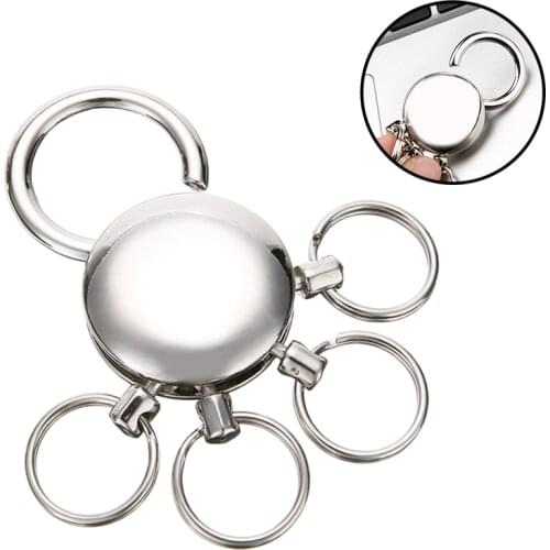 1Pcs 5 Detachable Ring Key Holder Removable Metal Keyring Keychain For Kids Gift Practical Tool Parts