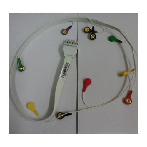 Compatible New CONTEC TLC5000 Holter cable 10leads IEC/AHA Snap Holter recorder ECG cable