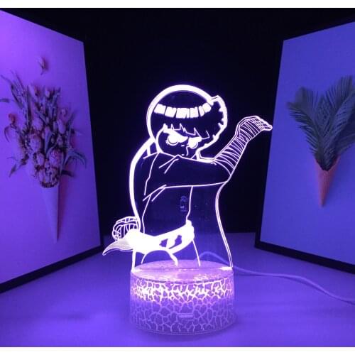 3D LED Nightlight Anime Figure Lee Table Lamp for Cool Child Birthday Gift Bedroom Decor Light Touch Sensor Colorful Nightlight