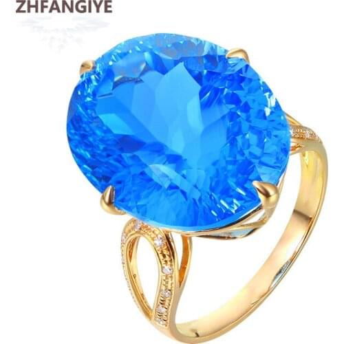 ZHFANGIYE Sapphire Rings