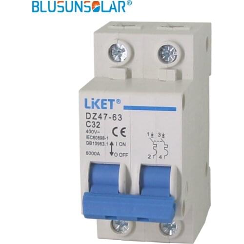 1pcs high quality AC16/32/50/63A 400V Earth Leakage / Residual Current household Electric Circuit Breaker