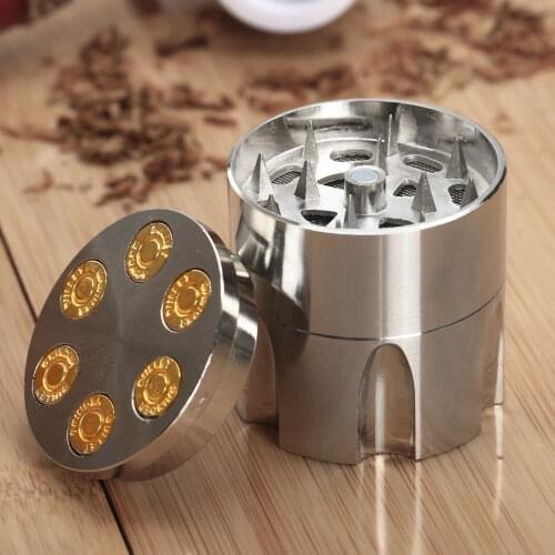 1Pc Metal Tobacco Grinder Hand Muller Spice Grinder Mill Crusher Zinc Alloy Smoke Herb Grinder Smoking Accessories