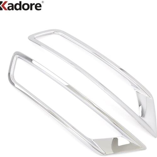 For Mazda CX8 CX-8 2017 2018 2019 2020 2021 ABS Chrome Rear Foglight Lamp Cover Trim Tail Fog Light Frame Bezel Car Styling 2pcs