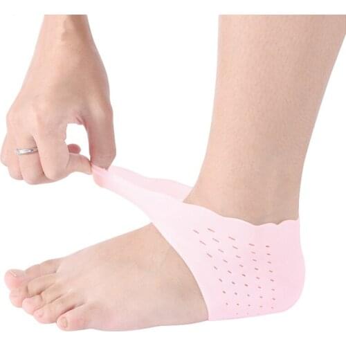 2Pcs Silicone Feet Care Socks Moisturizing Gel Heel Thin Socks with Hole Cracked Foot Skin Care Protectors Foot Care Tool