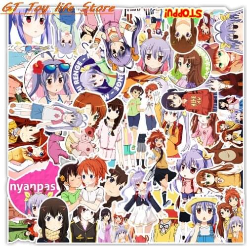 50PCS Non Non Biyori Anime Stickers Laptop Guitar Luggage Phone Motorcycle Helmet Bike Car Graffiti Sticker Decal Kid Toys