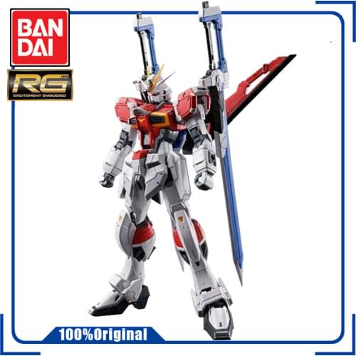 BANDAI PB Limit RG 1/144 SEED DESTINY ZGMF-X56S-b Sword Impulse Gundam Assembling Model Action Toy Figures Childrens Gifts