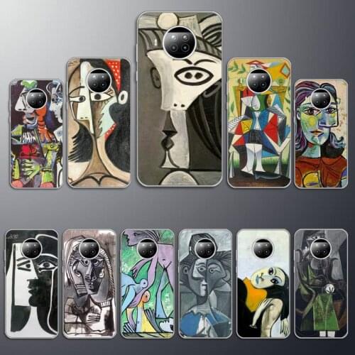 Abstract art oil painting Pablo Picasso Phone Case Transparent for Xiaomi mi Redmi note 10 t 8 9 pro lite 11 Samsung S 8 9 10 20
