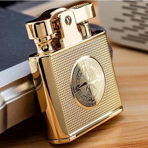 Honest High Grade Kerosene Lighter Hot-selling retro nostalgic creative press ignition fire flint grinding wheel Mens Gift