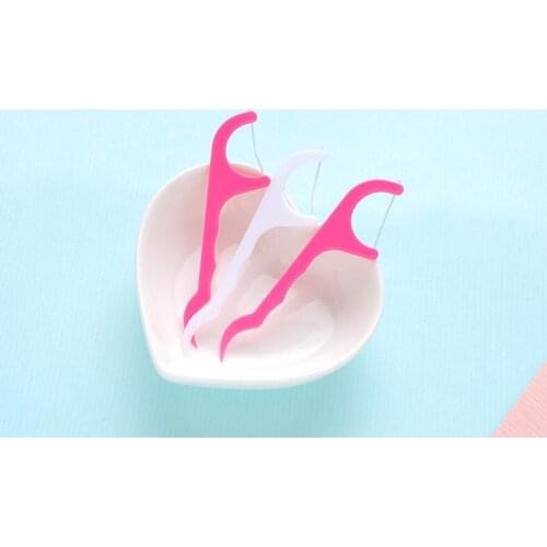 By dhl 500sets 25pcs/set Dental Floss Interdental Brush Teeth Stick Toothpicks Floss Pick Plastic ToothPicks lin2305