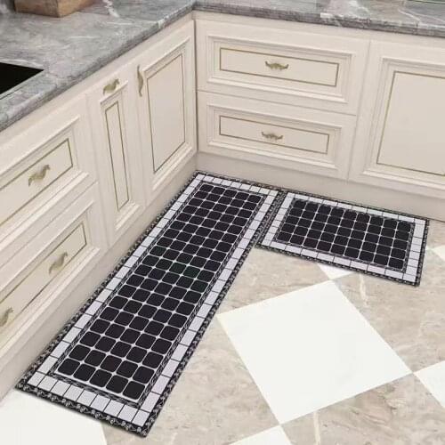 Long Kitchen Mat Bath Carpet Floor Mat Home Entrance Doormat Modern Kitchen Rug Tapete Absorbent Bedroom Living Room Floor Mats
