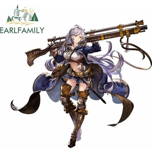 EARLFAMILY 13cm x 11.7cm For Anime Car Decal Vinyl Material Car Stickers Sunscreen Occlusion Scratch Suitable for RV Decoration