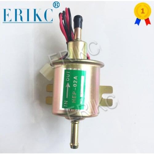 HEP-02A 12V Electric Fuel Pump Low Pressure Bolt Fixing Wire Universal Diesel Petrol Gasoline For Car Carburetor Motorcycle ATV