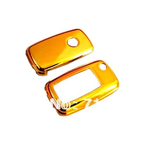 Remote Key Cover Gold Plated Chrome For Volkswagen VW MK6