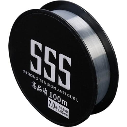 Hot 100m Nylon Fishing Line Super Strong Pull Cut water Quickly Wear Resistant Bite Resistant Sea Rod Fishing Line
