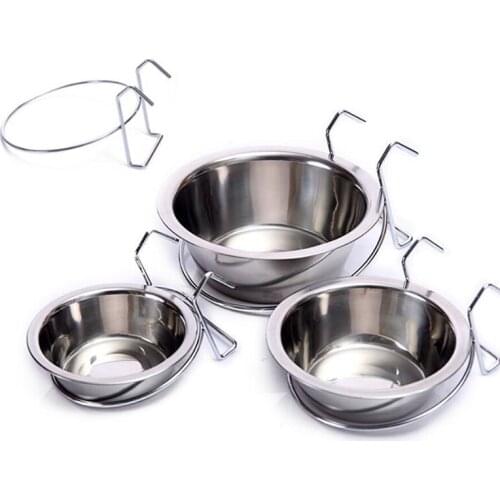 Pet Dog Cat Food Water Bowl Stainless Steel Pet Food Water Container Dispenser Automatic Pet Feeder Small Size