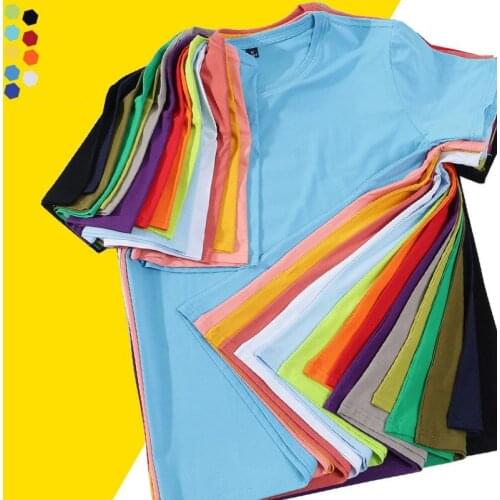 Summer New Solid Colors Daily Casual 100% Cotton O-Neck Regular Fit Short Sleeve Men Baisc T Shirts Black White Yellow