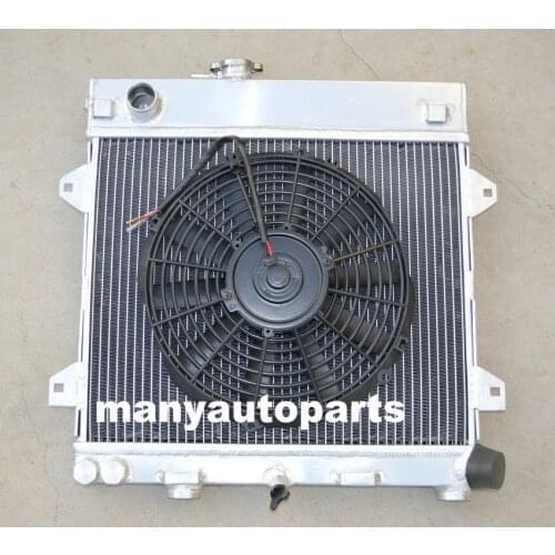 NEW Aluminum radiator &FAN for BMW E30 M10 316i 318i MT 1982-1991 83 84 85 86