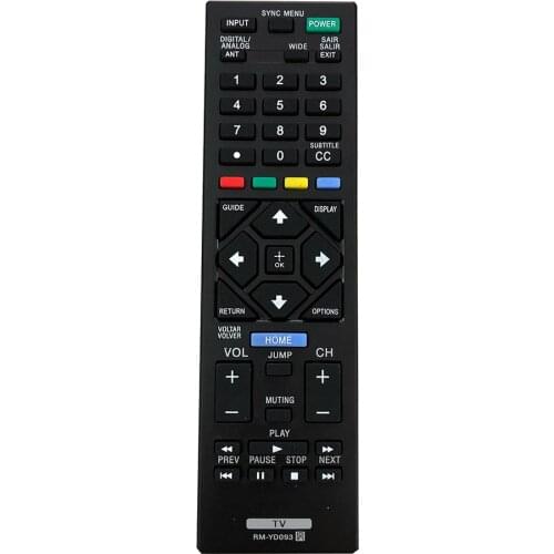 NEW Original for Sony LCD TV Remote Control RM-YD093 for KDL-40W600D KDL-32R435B KDL-32R425B KDL-32R429B KDL-40R455A KDL-40R485B