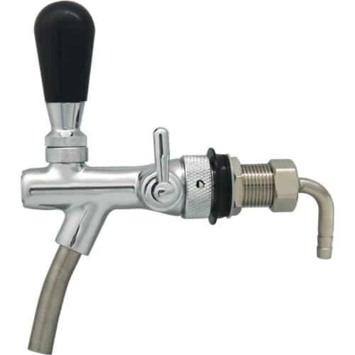 Adjustable Beer Faucet,Flow Rate Regulator Kit Regulate Beer Flow, Fits Standard Beer Shanks and Towers with Ball Lock