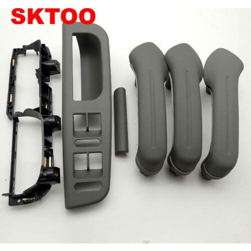 SKTOO 6pcs gray For VW Jetta Bora Golf 4 inner door handle / handle interior / inside arm / handle