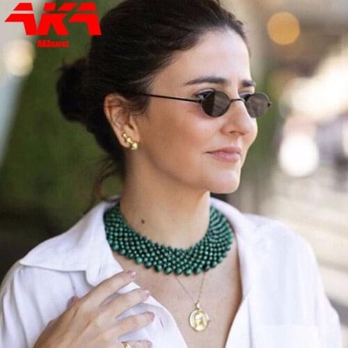 AKAgafas Small Frame Sunglasses Women/Men 2021 New Luxury Brand Designer Sun Glasses for Women Retro Glasses Oval Oculos De Sol