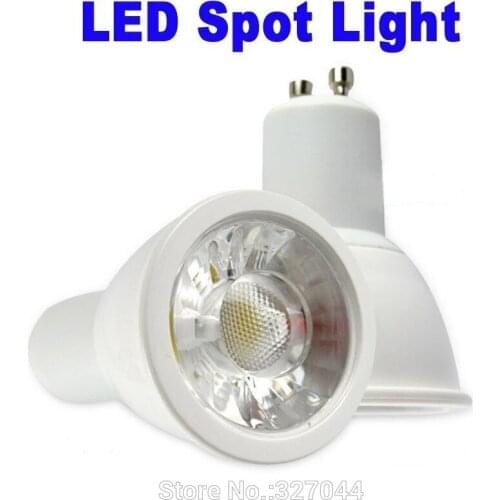 50X E27 GU10 MR16 12V cob 7W led spot kitchen lamp spotlights warm/pure/cool white 110-240V