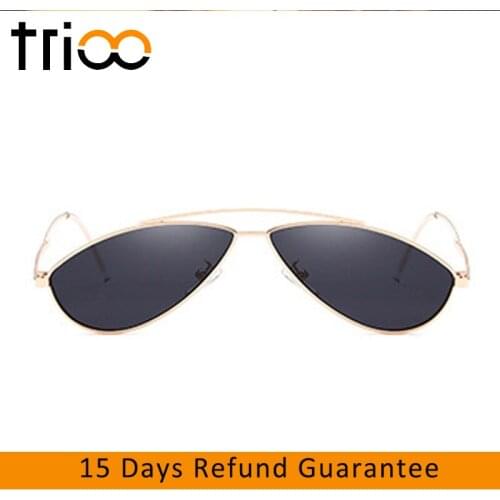 Trioo Women's Oval Sunglasses