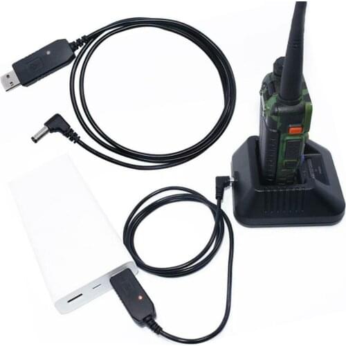 USB Charger Cable For UV5R UV82 BFF8HP UV82 hp UV9R Wireless Walkie Talkie USB Charger Cable durable