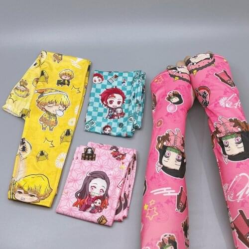 1 Pair New Anime Demon Slayer Kamado Tanjirou Arm Sleeves Sun UV Protection Hand Protector Ice Silk Sleeves Outdoor Gifts Toys