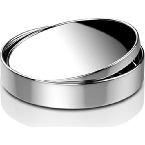 1Pc/2pcs Car 360 Degree Wide Angle Convex Mirror Small Round Side Blindspot Rearview Parking Mirror Framless Blind Spot Mirror