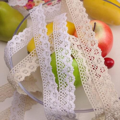 10Yard/Lot lace trim diy handmade cotton lace decoration hair accessories 2.5cm wide