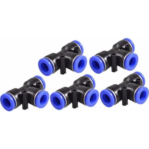 4/6/8/10/12/14/16MM T Style One Touch Fittings Push in Quick Connectors
