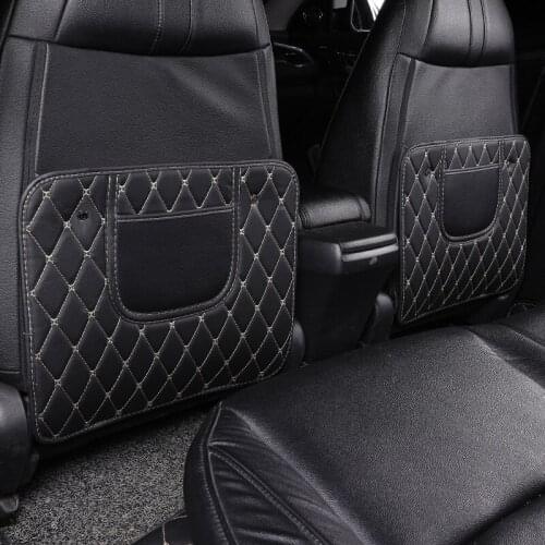 Car Anti Child Kick Pad Interior Seat Back Anti Dirty Pads Universal Back Seat Protective Pad Leather Cover Padding Waterproof