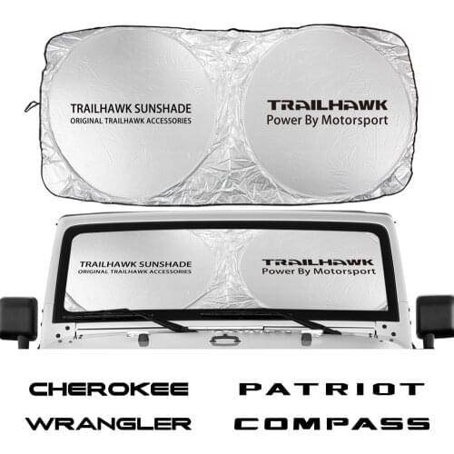 Windshield Sun Shade Cover For JEEP Renegade Patriot Wrangler Cherokee Compass Trail Hawk Rubicon Accessories Anti UV Reflector