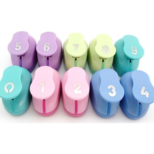 Free Shipping 0-9 Arabic numbers shaped craft punch birthday age DIY decoration scrapbook numerals shaper paper/eva hole puncher