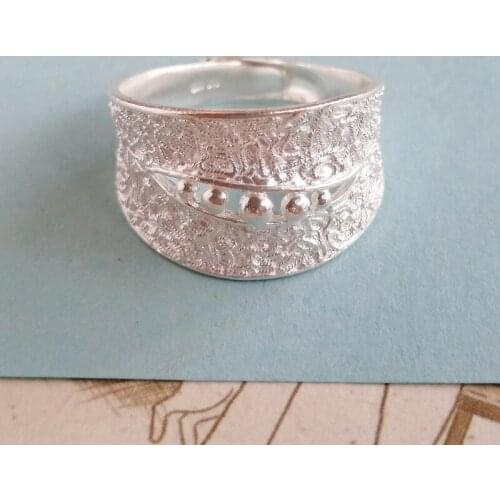 Big Boho 999 Sterling Silver Rings For Women Gothic Ring Men Adjustable Handmade Miao Silver Luxury Jewelry Ethnic Jewellery