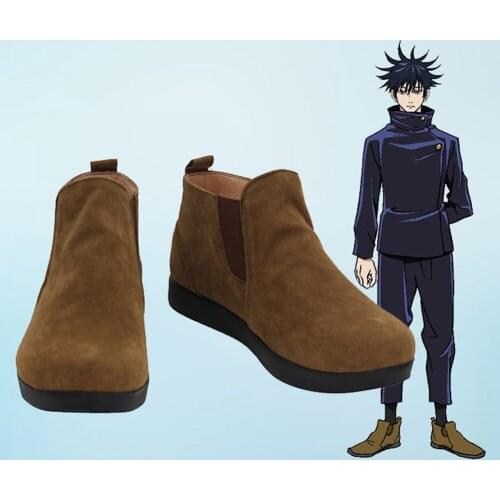 Anime Jujutsu Kaisen Fushiguro Megumi Cosplay Shoes Boots Halloween Costumes Props Custom Made