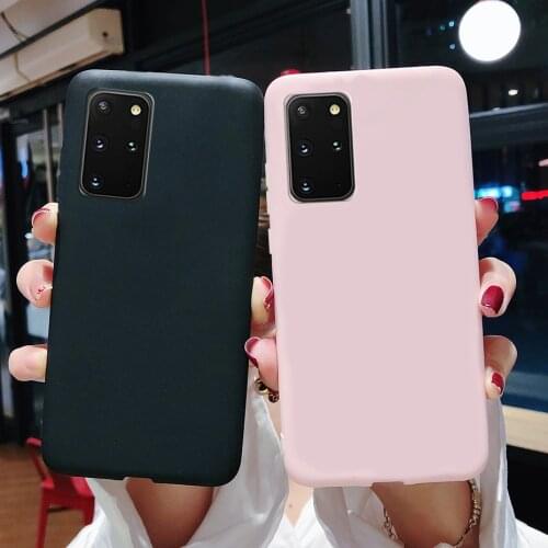 For Samsung Galaxy S20 Ultra S20 Plus S20 FE S20FE Case Candy Color Matte Silicone Soft Cover For Samsung S20 Ultra Plus S20 FE