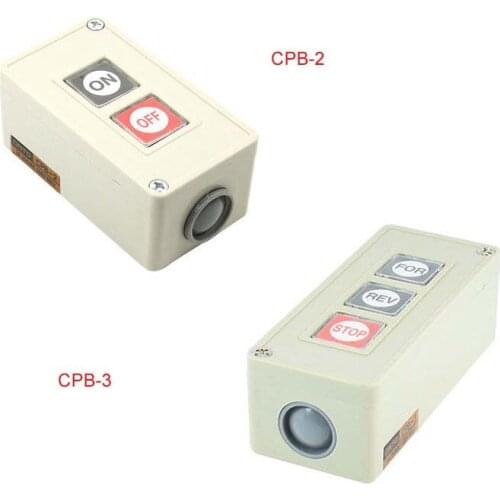 CPB-2/ CPB-3 AC 250V 3A ON/OFF 3 Phase Self-Locking Power Push Button Switch 1PC
