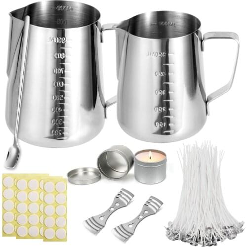 DIY Candle Tool For Beginner Candle Wick Making Kit Wax Cup Set Supplies Pouring Pot Tin Wicks Holder Spoon Craft Tool 3 Style